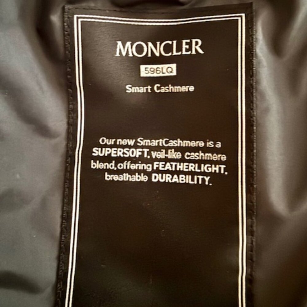 MONCLER Gallienne Gilet Cashmere Blend DownVest, Black, SZ M,IT3, LK NEW,1795$RT - Picture 14 of 15